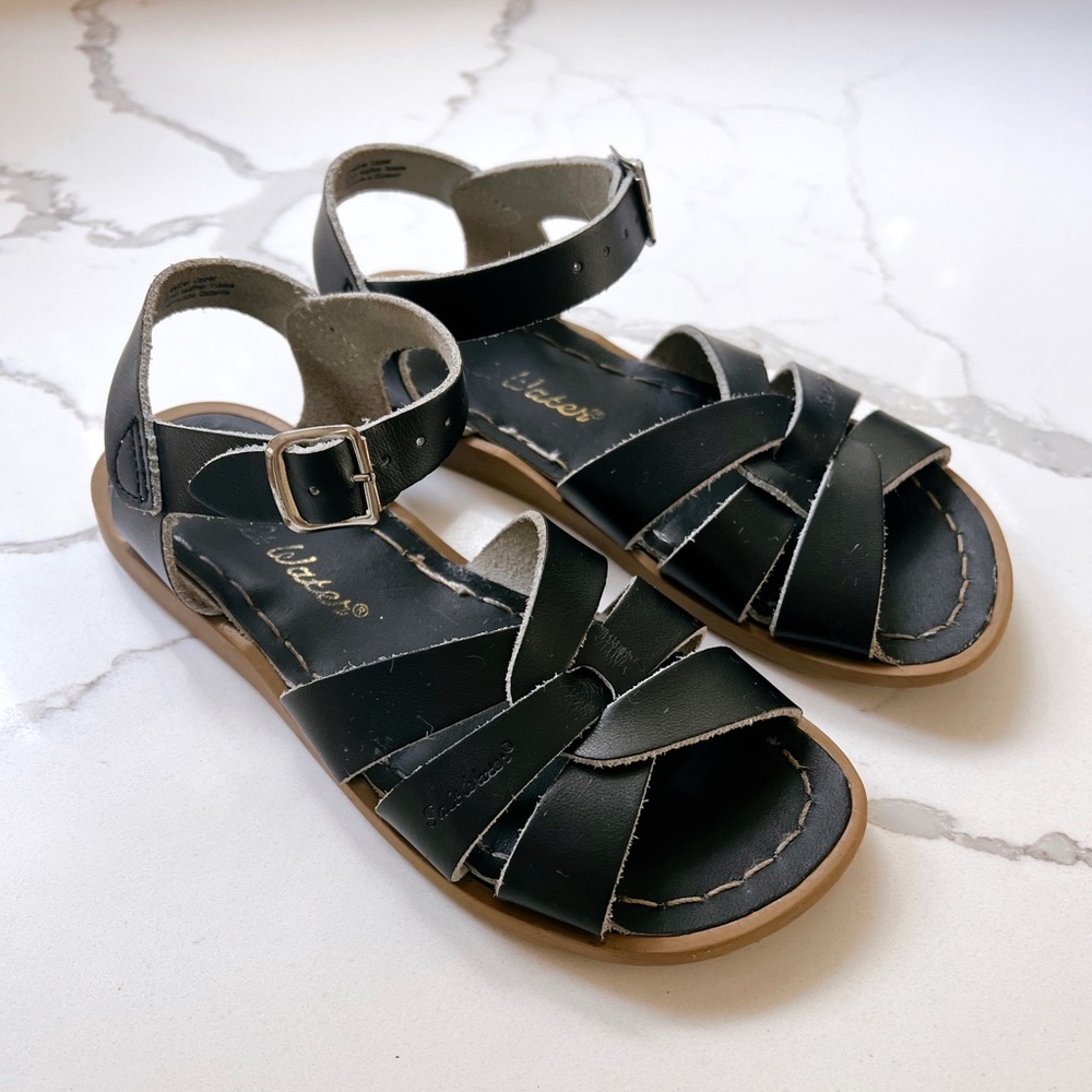 Salt Water Sandals by Hoy Black Kids Sandals